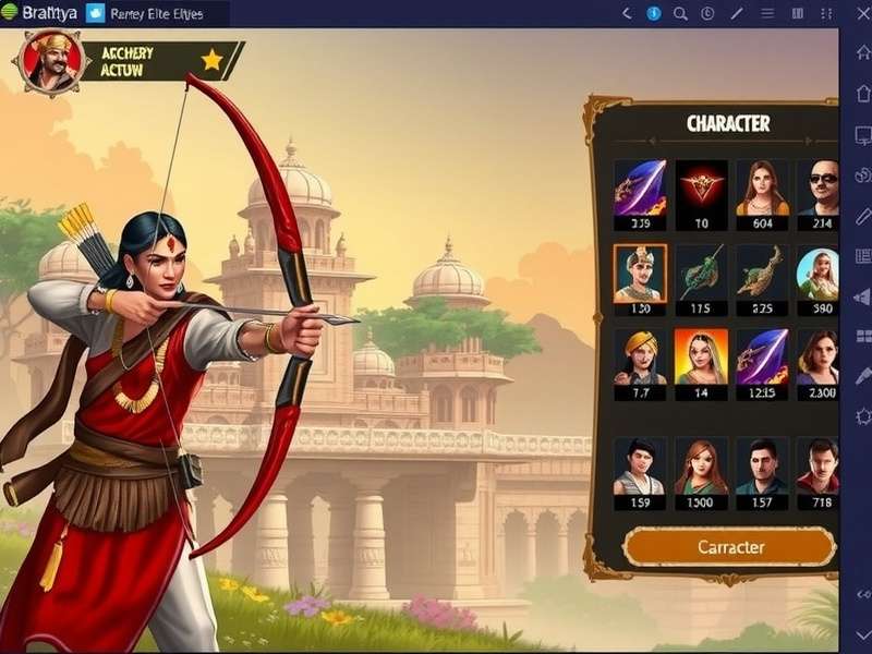 Bharatiya Archery Elite gameplay in Rajput style